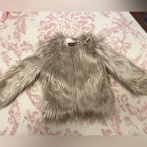 Girls shag fur coat